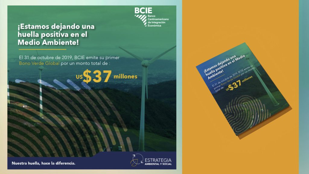 Afiche del BCIE sobre su primer Bono Verde Global