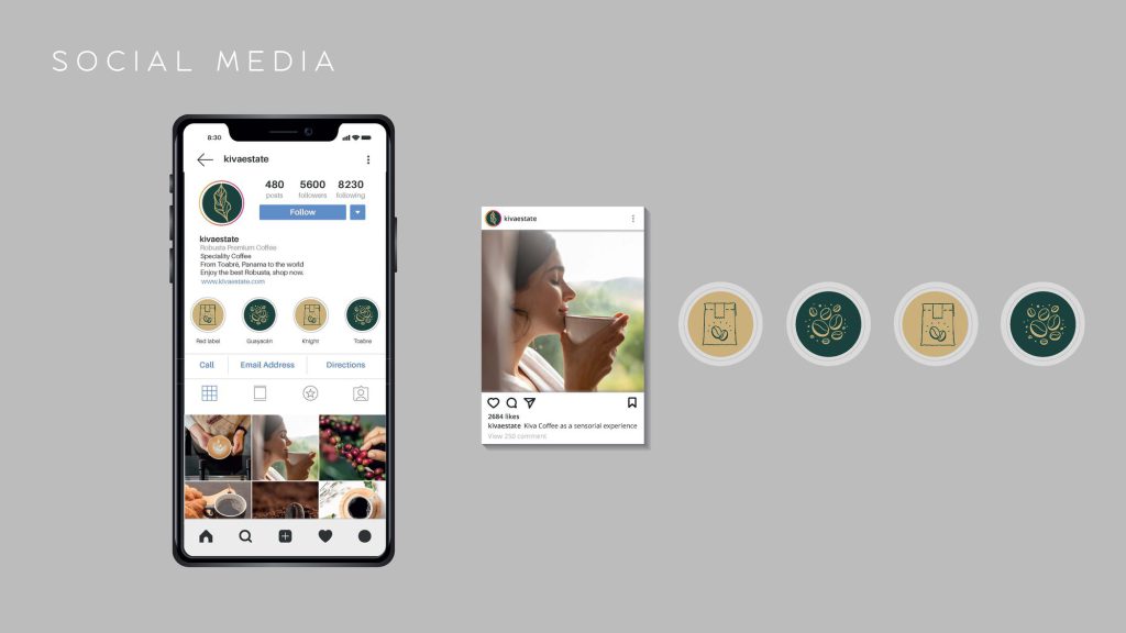 Perfil de Instagram y publicaciones de Kiva Estate Coffee